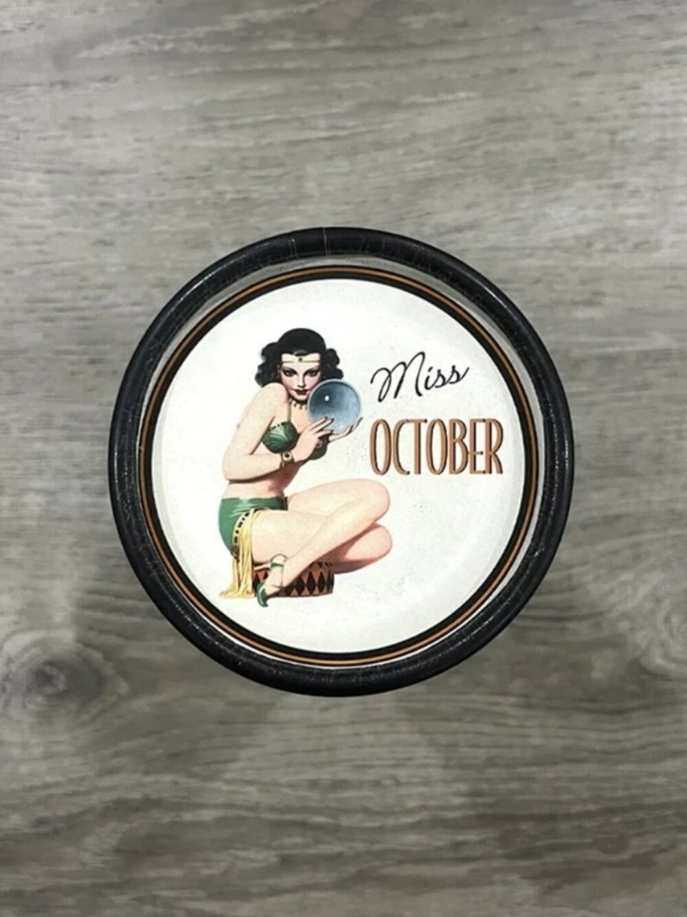 Santa Barbara Calendar Girl Wine Glass (Miss October)
